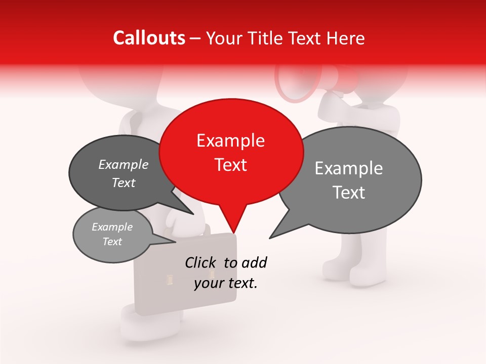 White Dismiss Tie PowerPoint Template