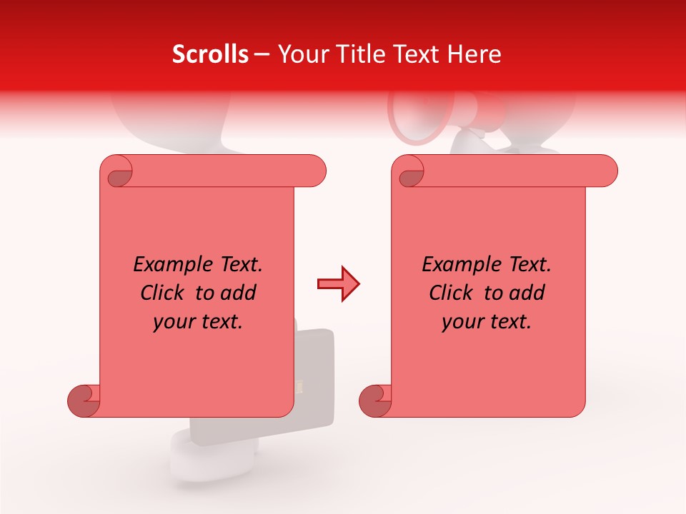 White Dismiss Tie PowerPoint Template