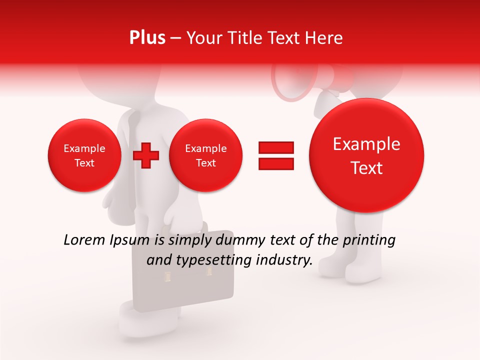 White Dismiss Tie PowerPoint Template