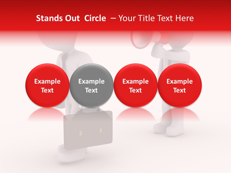 White Dismiss Tie PowerPoint Template