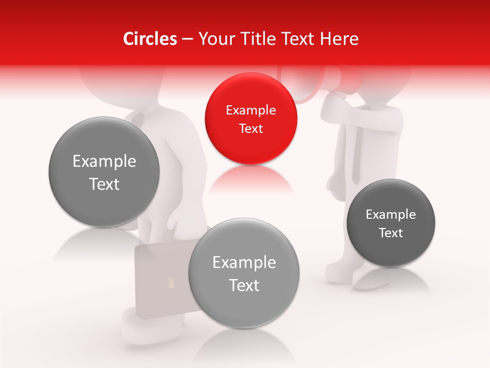 White Dismiss Tie PowerPoint Template