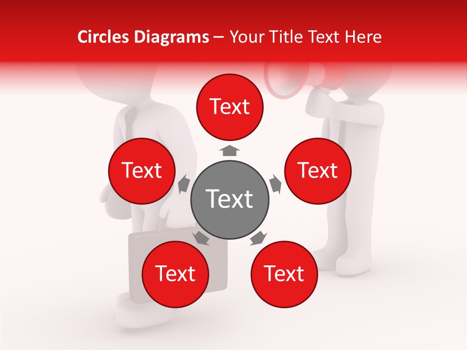 White Dismiss Tie PowerPoint Template