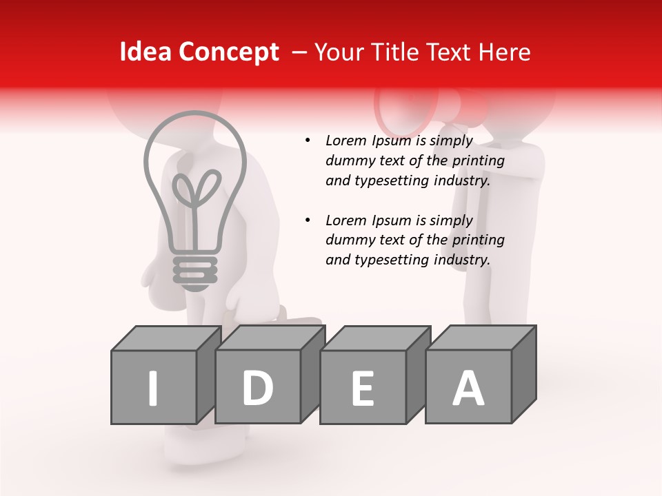 White Dismiss Tie PowerPoint Template