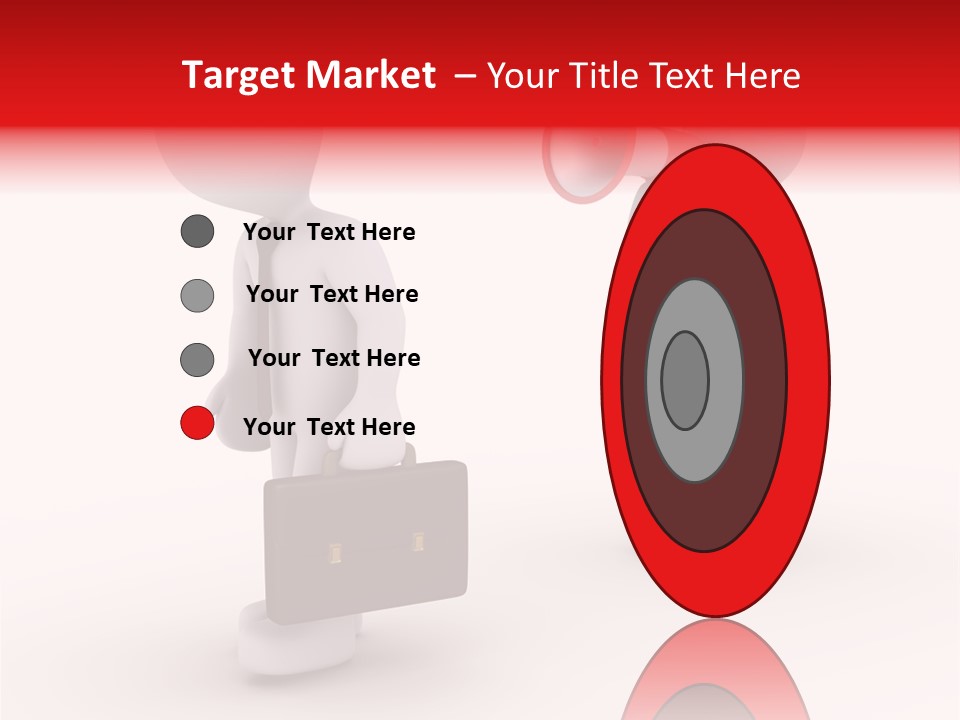 White Dismiss Tie PowerPoint Template