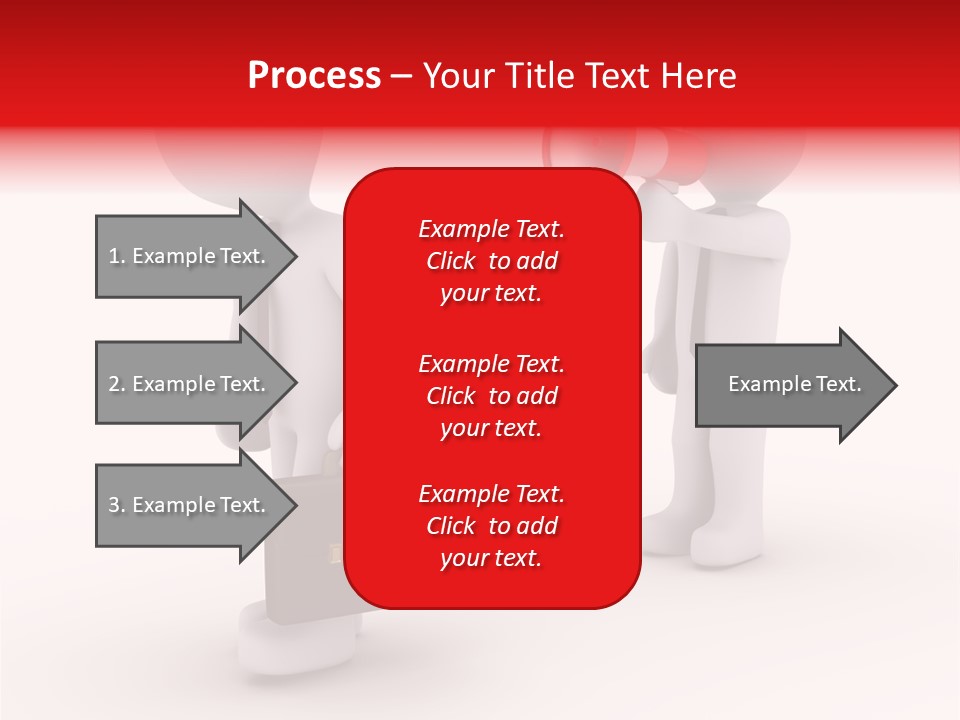 White Dismiss Tie PowerPoint Template