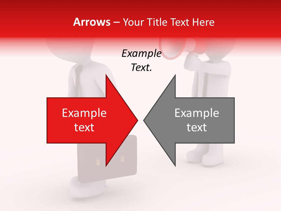 White Dismiss Tie PowerPoint Template