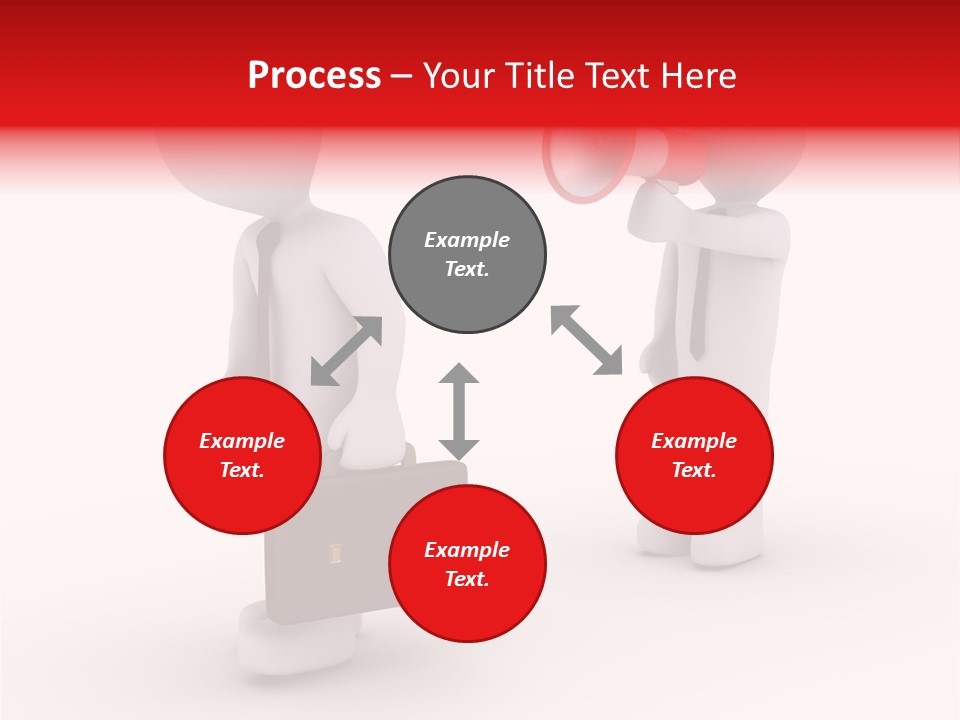 White Dismiss Tie PowerPoint Template