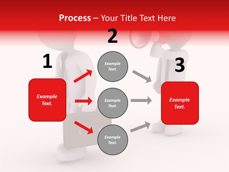 White Dismiss Tie PowerPoint Template