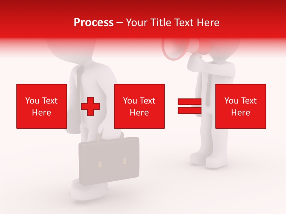 White Dismiss Tie PowerPoint Template