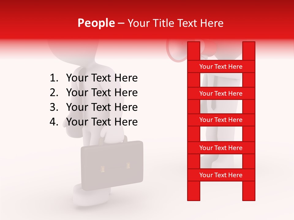 White Dismiss Tie PowerPoint Template