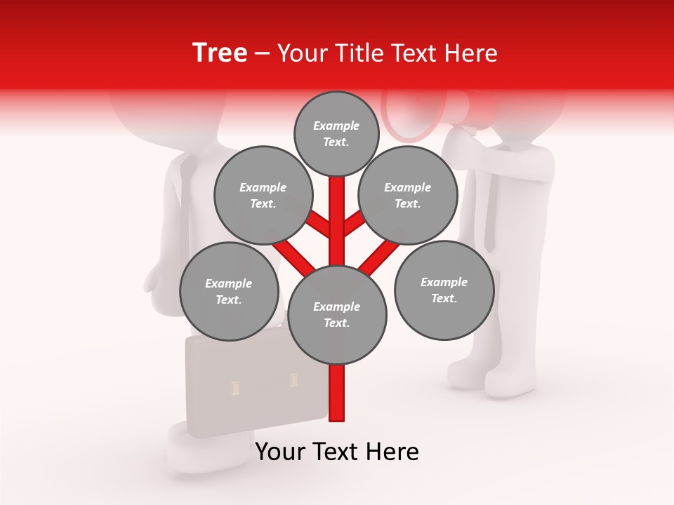 White Dismiss Tie PowerPoint Template