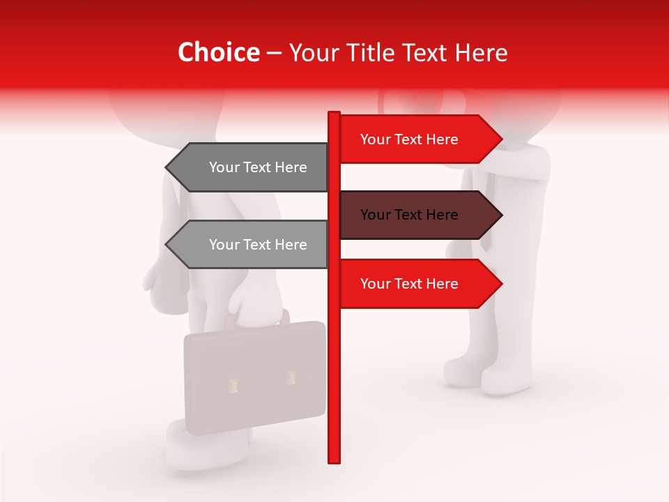 White Dismiss Tie PowerPoint Template