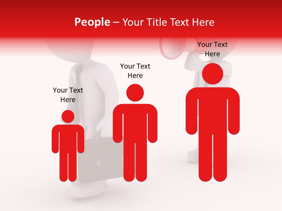 White Dismiss Tie PowerPoint Template