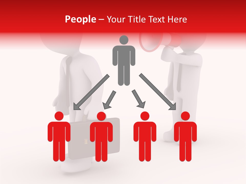 White Dismiss Tie PowerPoint Template