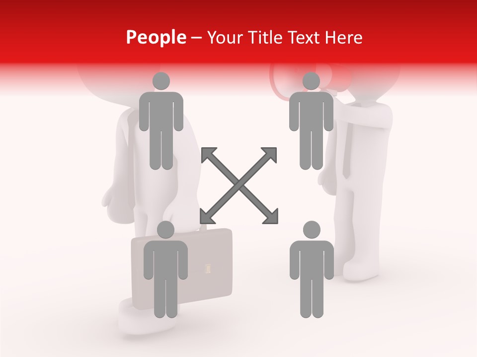 White Dismiss Tie PowerPoint Template