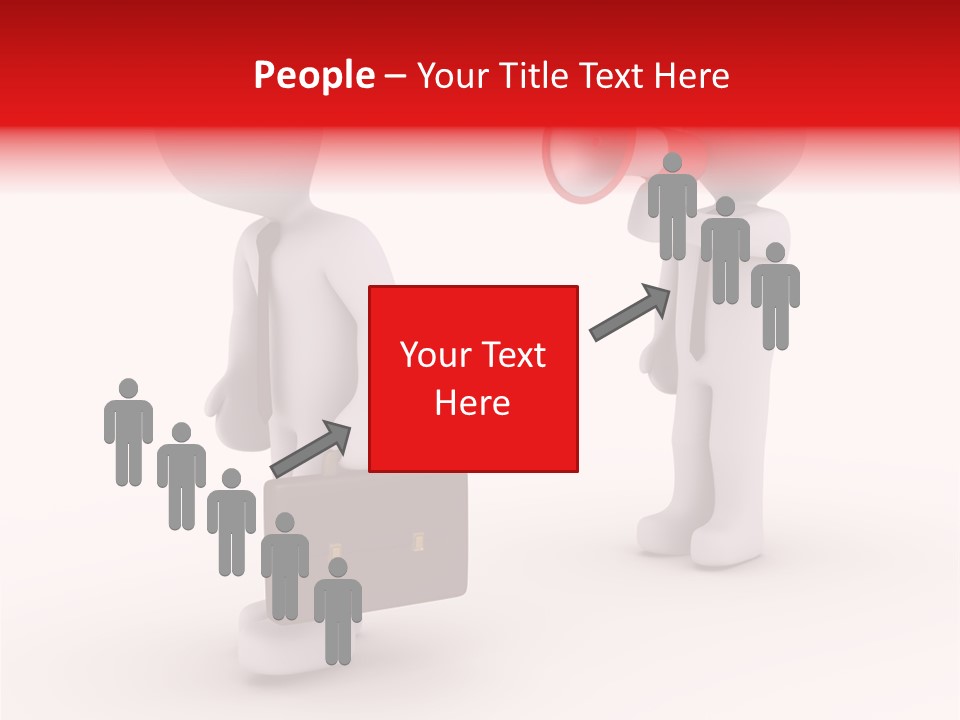 White Dismiss Tie PowerPoint Template