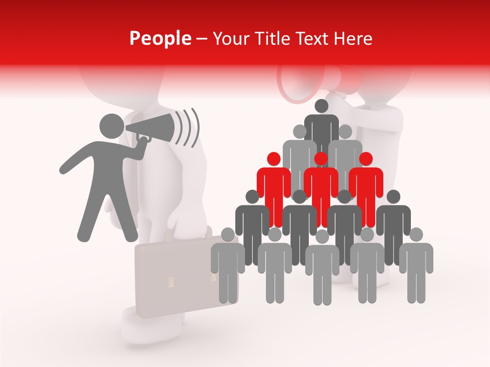 White Dismiss Tie PowerPoint Template