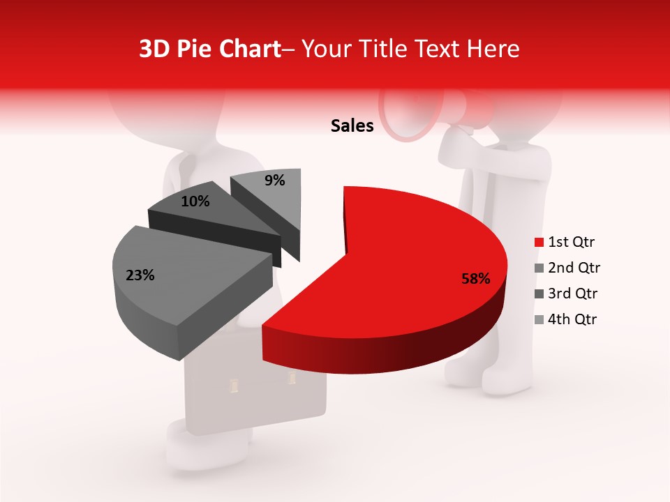 White Dismiss Tie PowerPoint Template