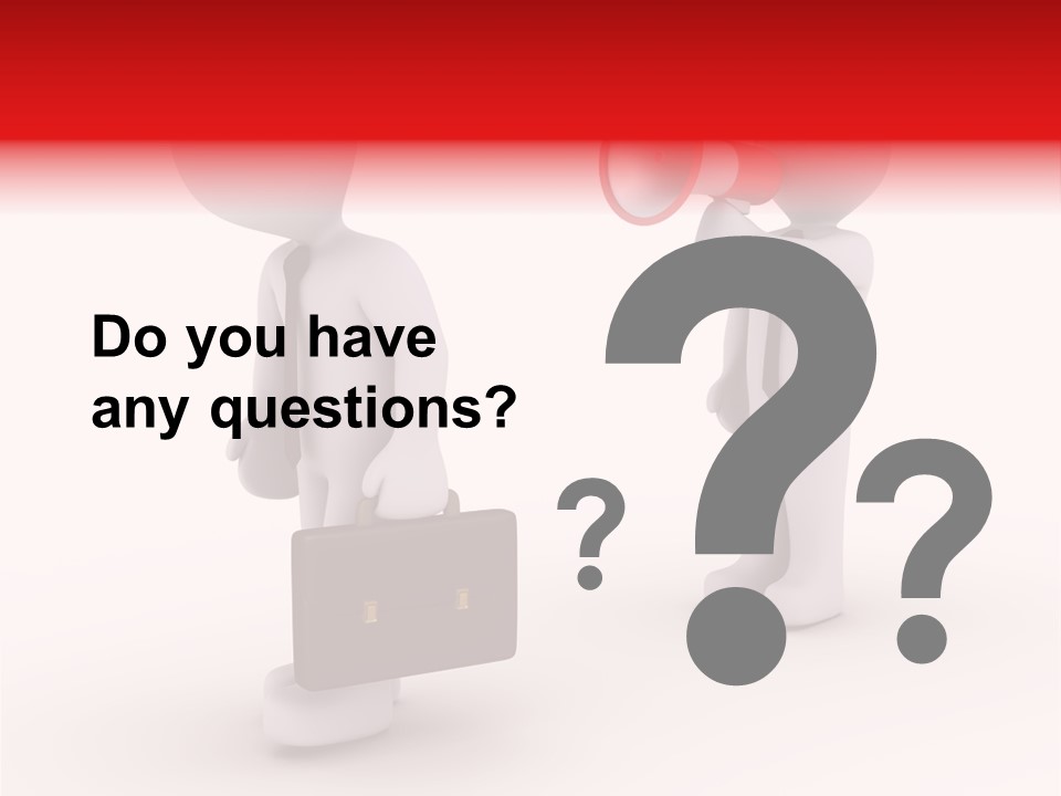 White Dismiss Tie PowerPoint Template