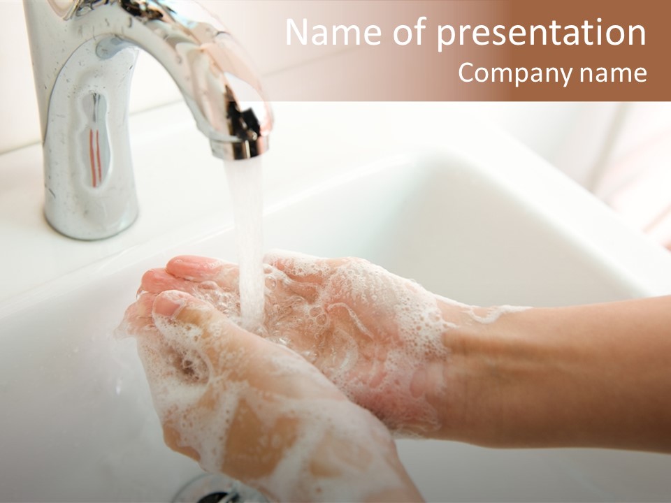 Hand Chrome Cleanliness PowerPoint Template