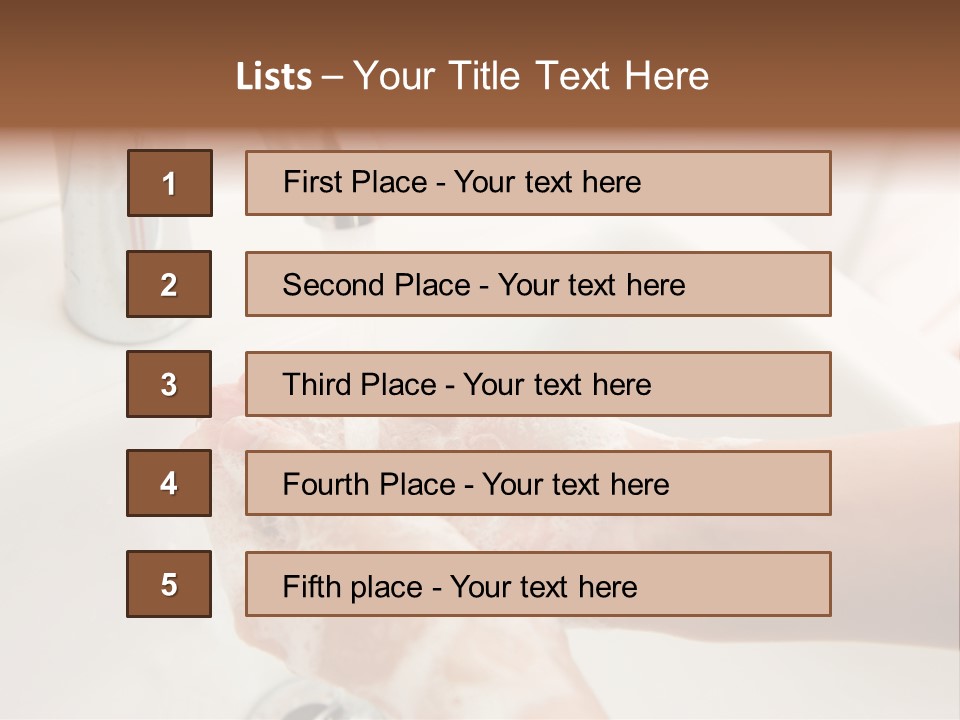 Hand Chrome Cleanliness PowerPoint Template