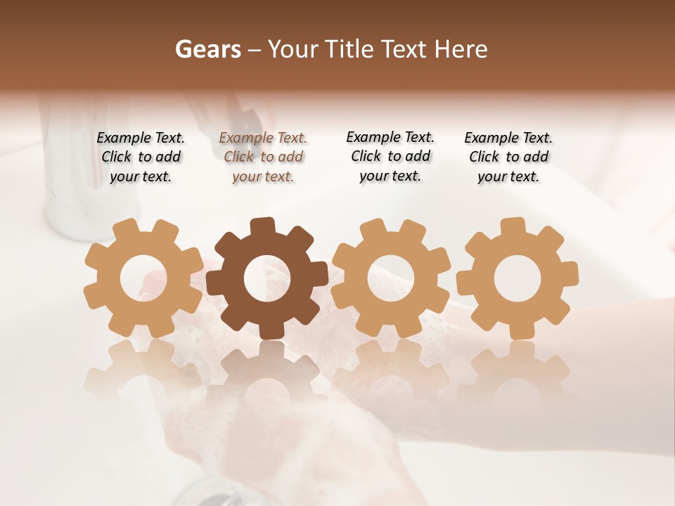 Hand Chrome Cleanliness PowerPoint Template