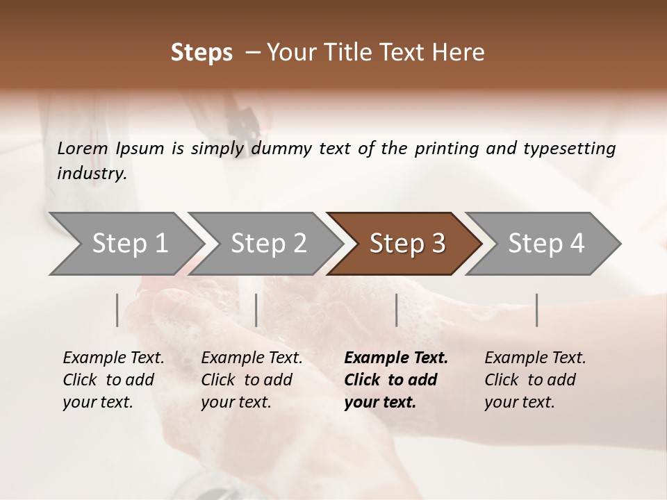 Hand Chrome Cleanliness PowerPoint Template