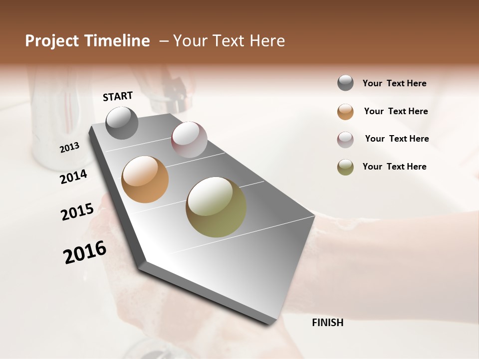 Hand Chrome Cleanliness PowerPoint Template