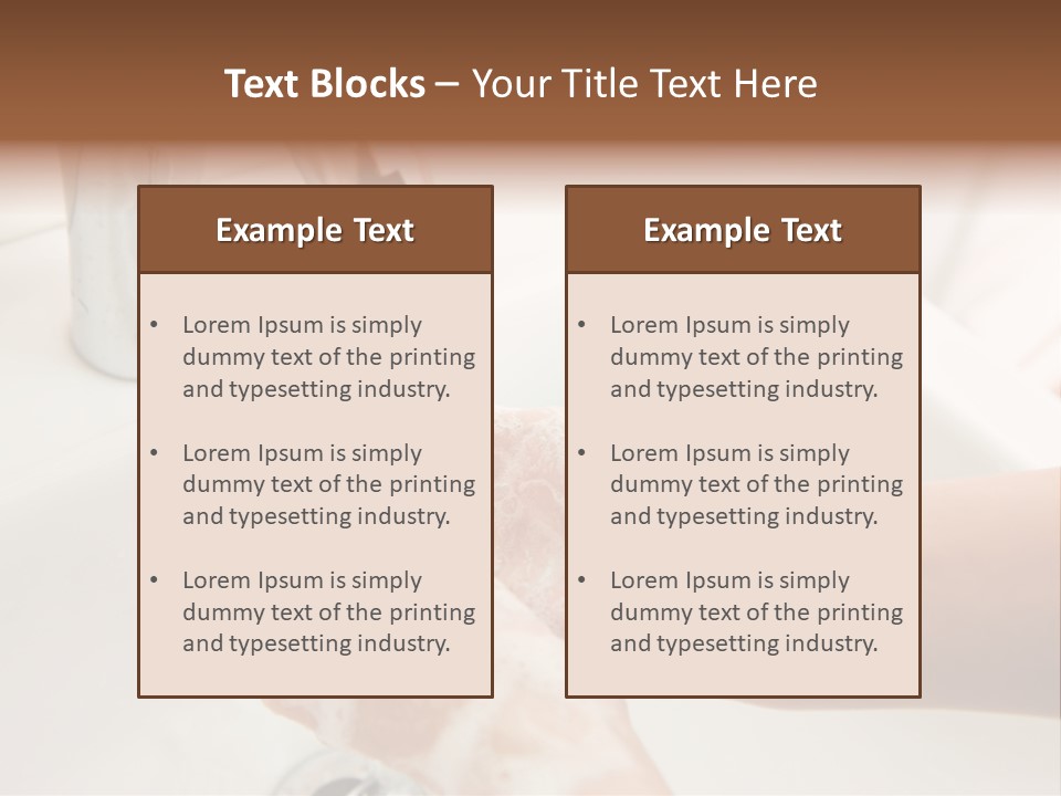 Hand Chrome Cleanliness PowerPoint Template