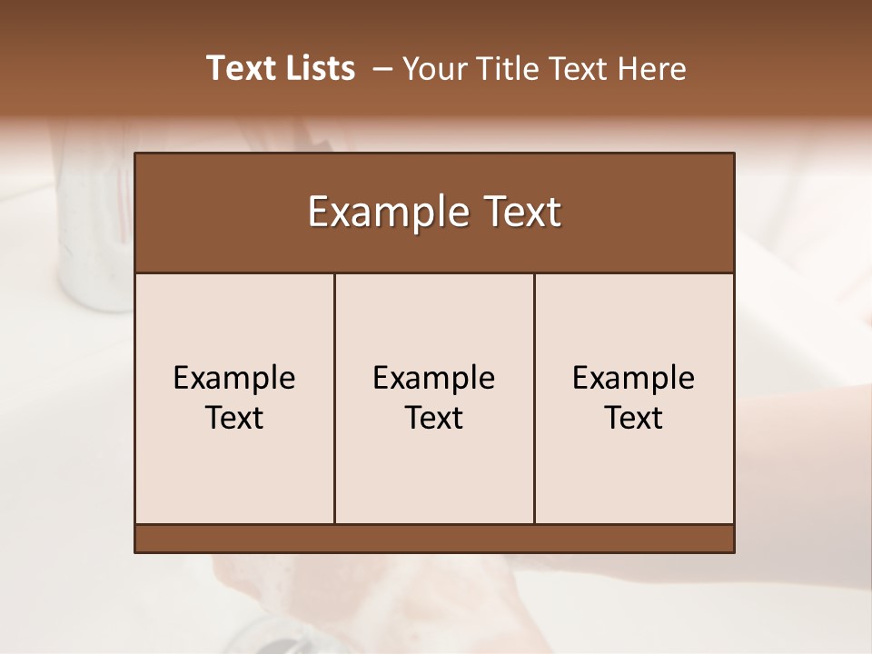 Hand Chrome Cleanliness PowerPoint Template