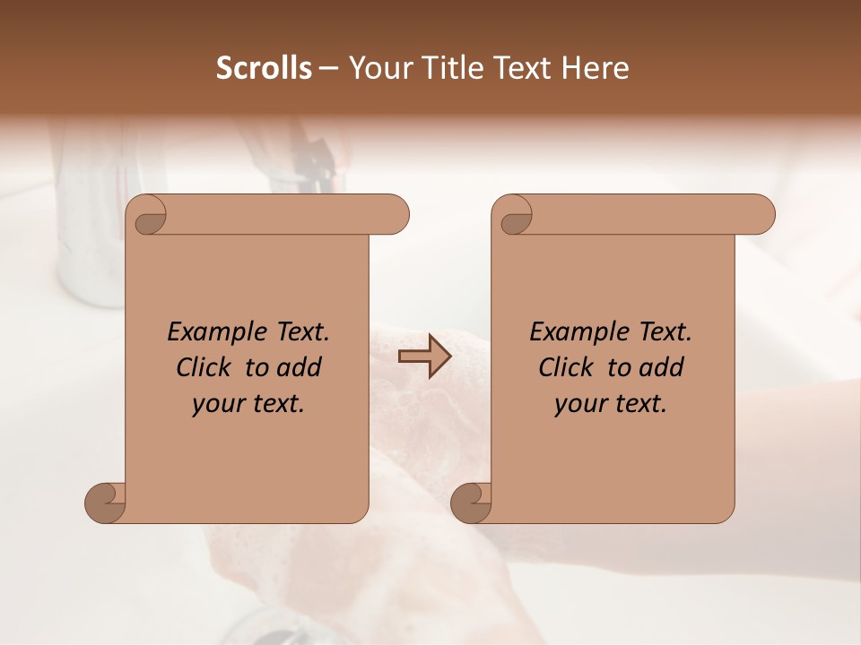 Hand Chrome Cleanliness PowerPoint Template