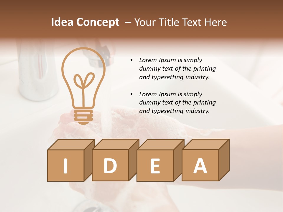 Hand Chrome Cleanliness PowerPoint Template