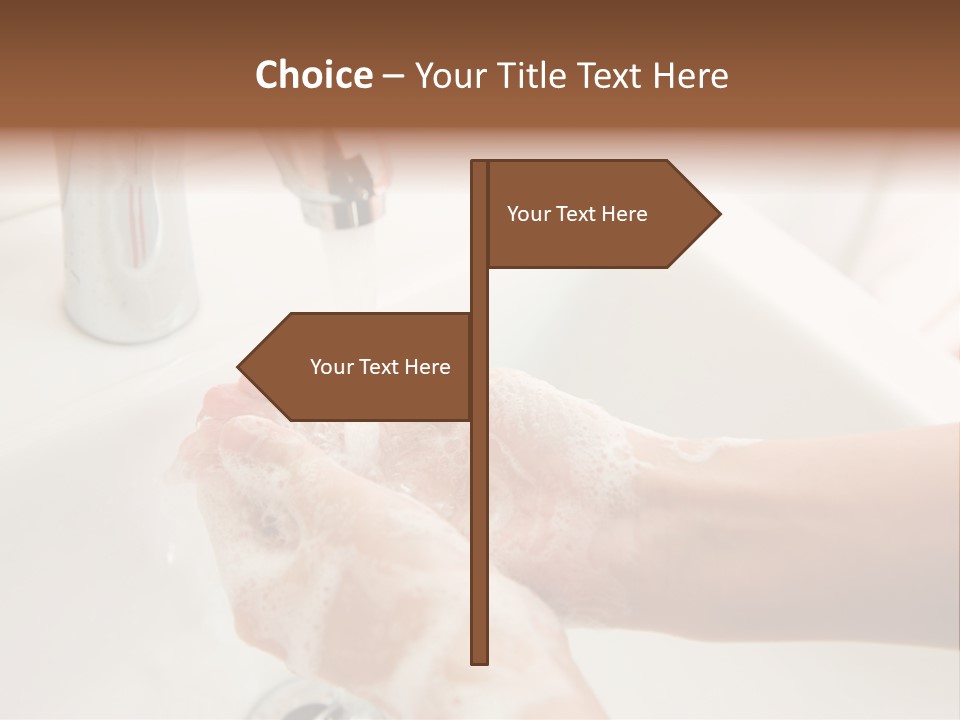 Hand Chrome Cleanliness PowerPoint Template