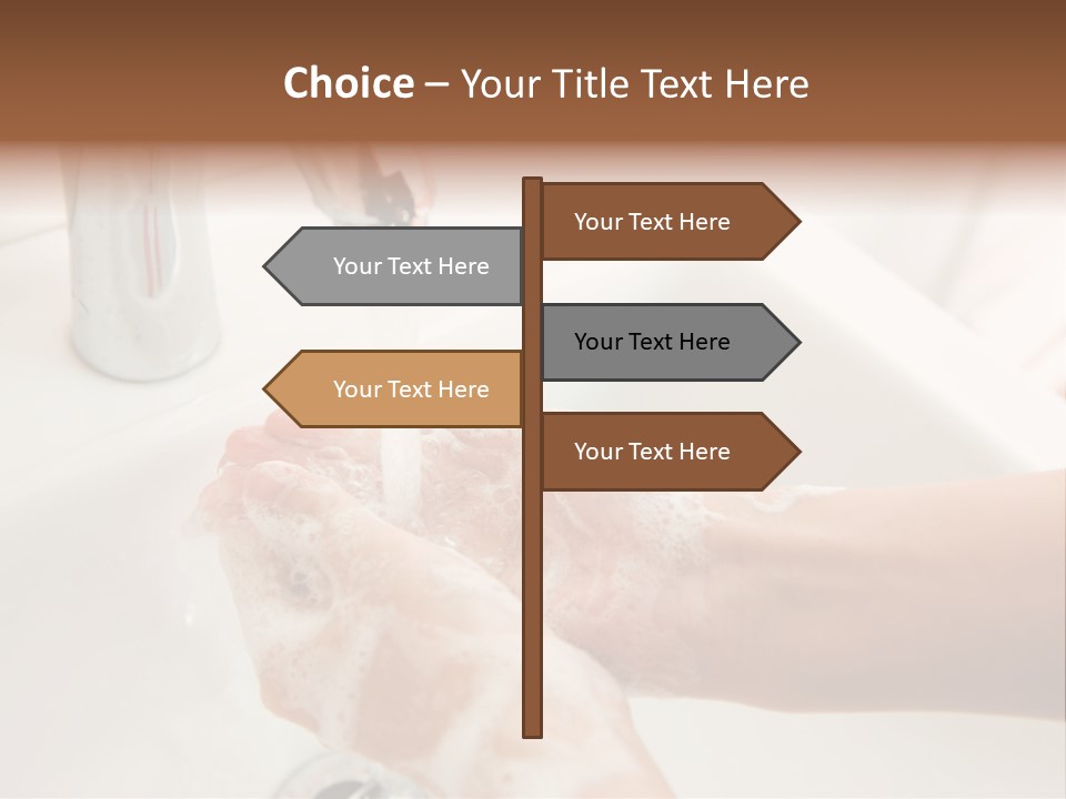 Hand Chrome Cleanliness PowerPoint Template