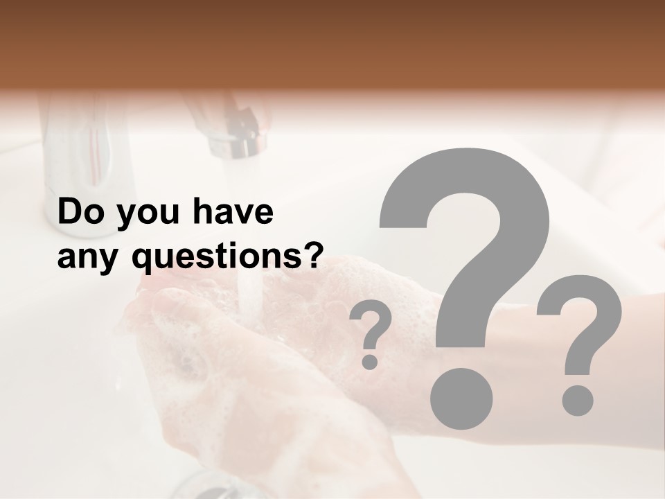 Hand Chrome Cleanliness PowerPoint Template