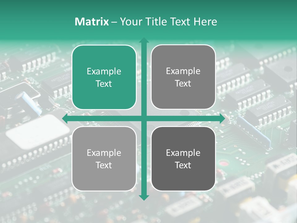 Microprocessor Diode Megabyte PowerPoint Template