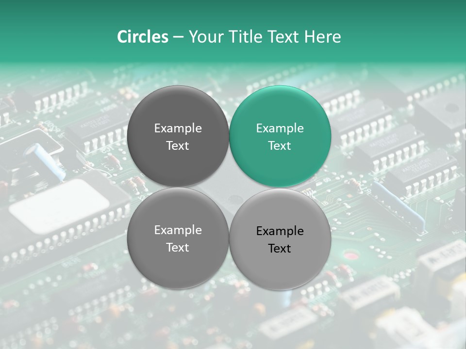 Microprocessor Diode Megabyte PowerPoint Template