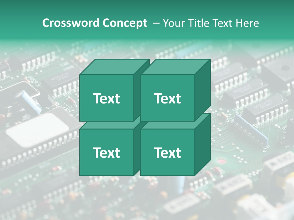 Microprocessor Diode Megabyte PowerPoint Template