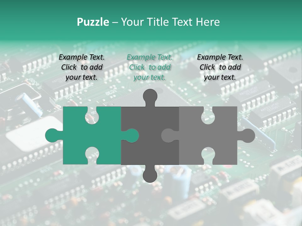 Microprocessor Diode Megabyte PowerPoint Template