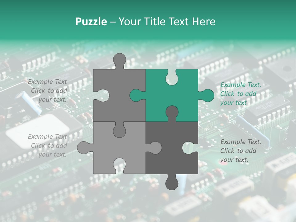 Microprocessor Diode Megabyte PowerPoint Template