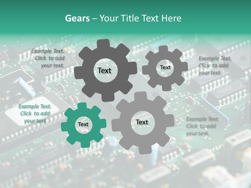 Microprocessor Diode Megabyte PowerPoint Template