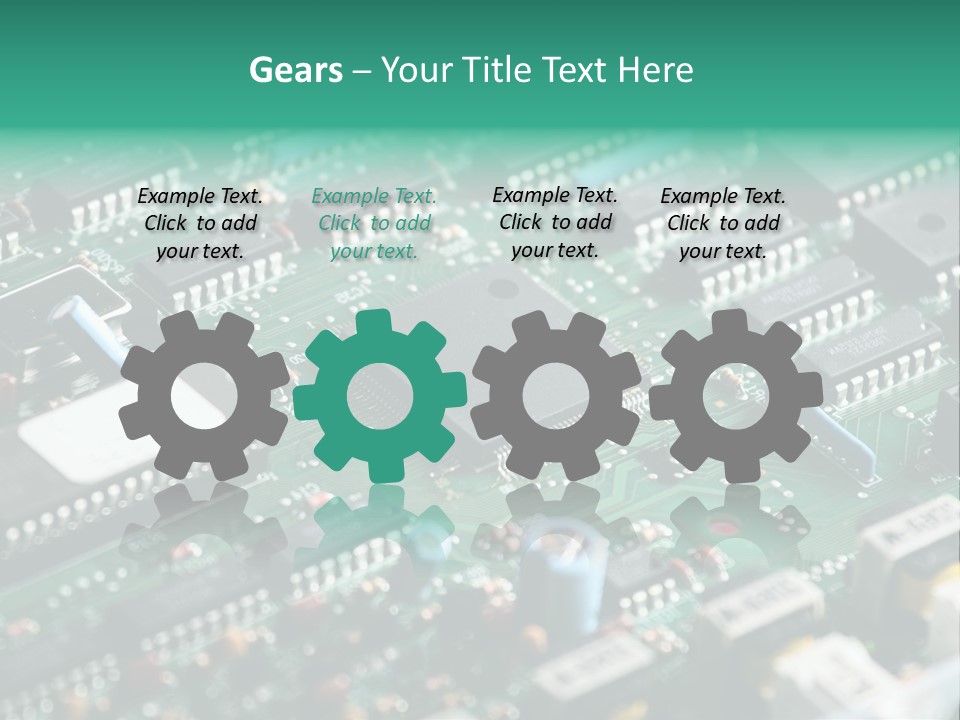 Microprocessor Diode Megabyte PowerPoint Template