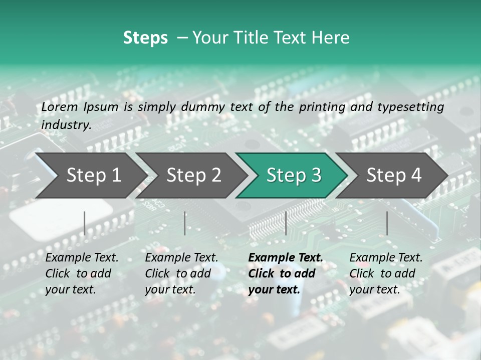 Microprocessor Diode Megabyte PowerPoint Template