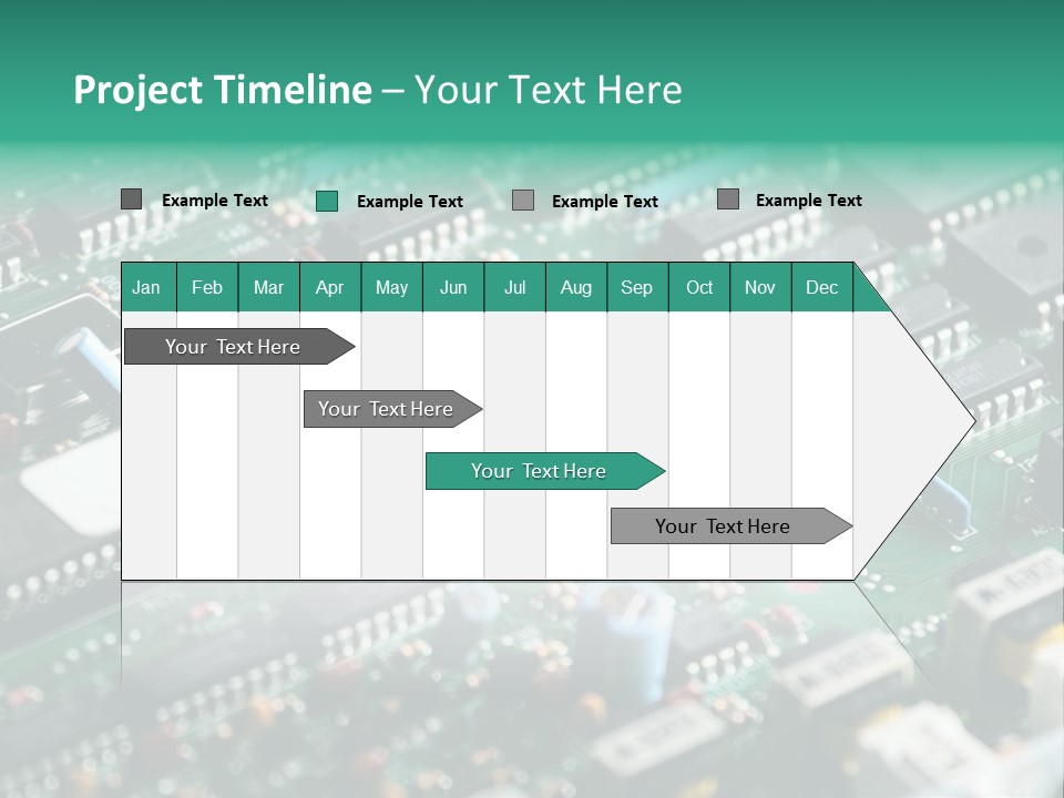 Microprocessor Diode Megabyte PowerPoint Template