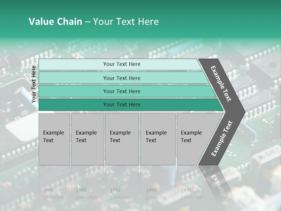 Microprocessor Diode Megabyte PowerPoint Template
