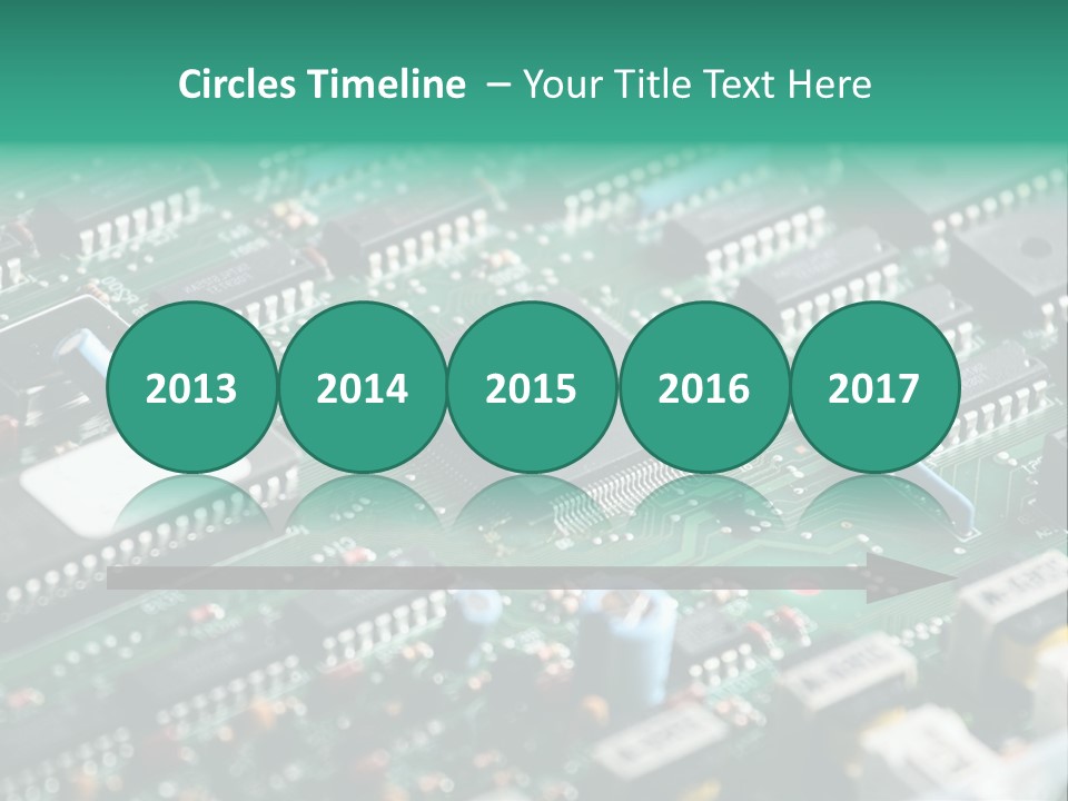 Microprocessor Diode Megabyte PowerPoint Template