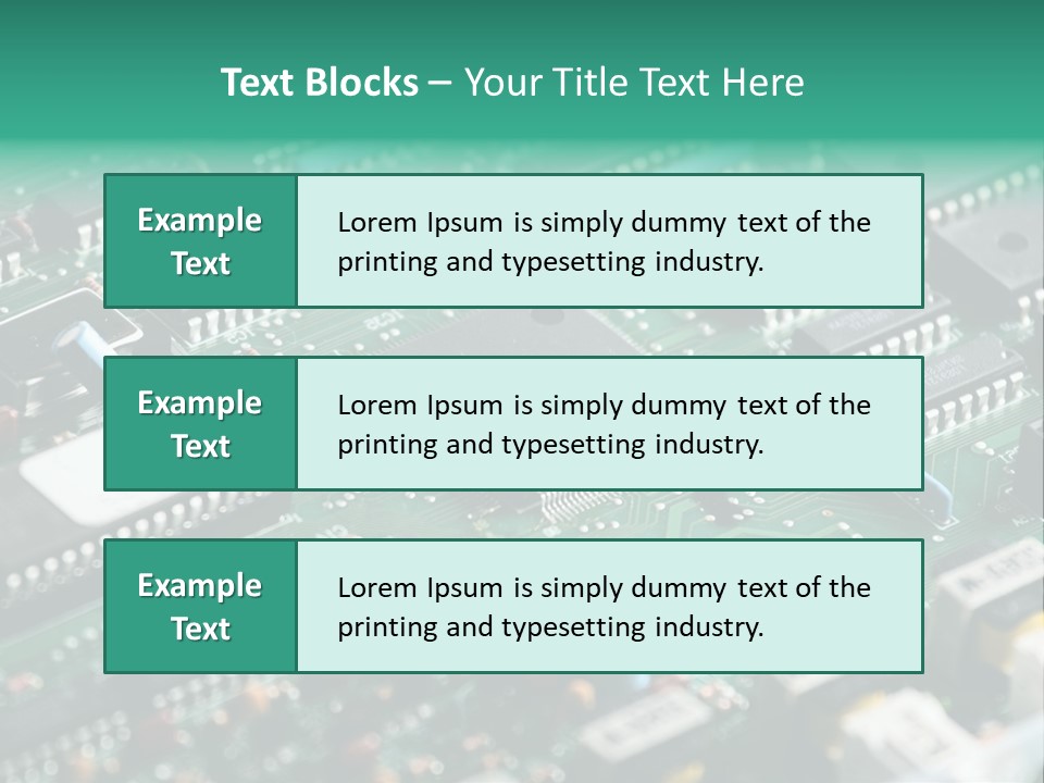 Microprocessor Diode Megabyte PowerPoint Template