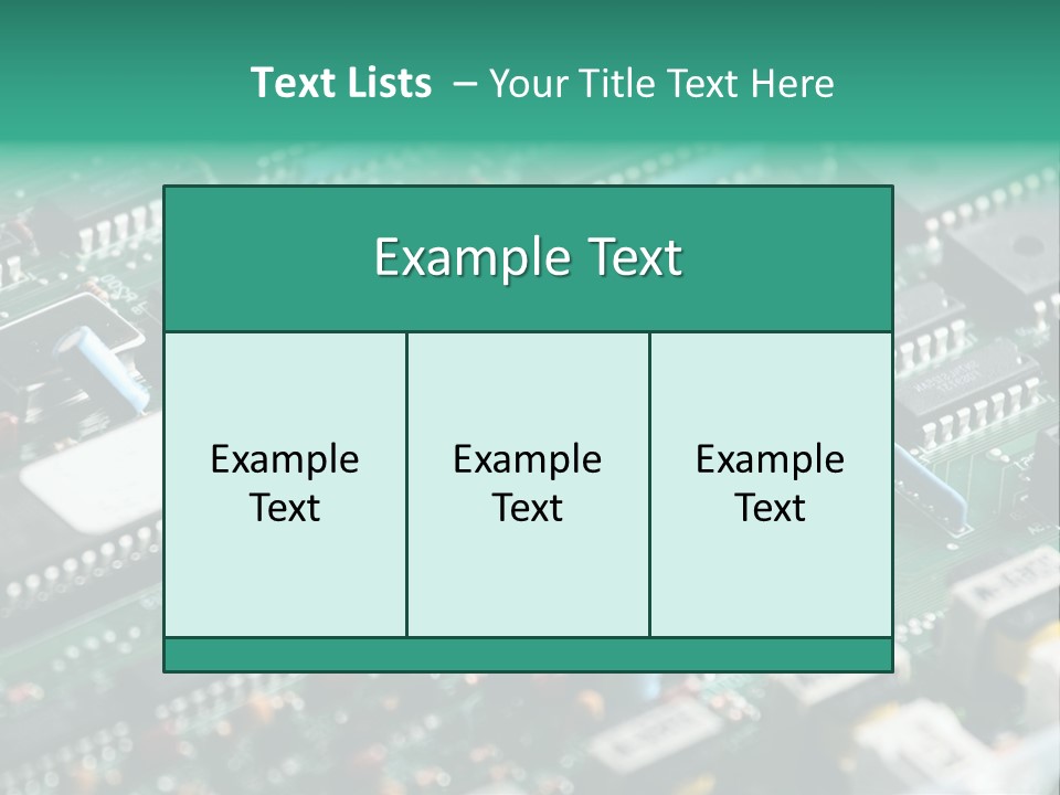 Microprocessor Diode Megabyte PowerPoint Template