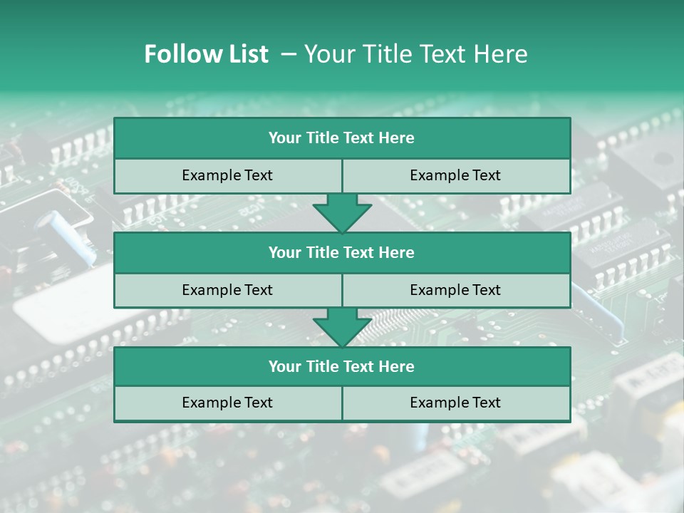 Microprocessor Diode Megabyte PowerPoint Template