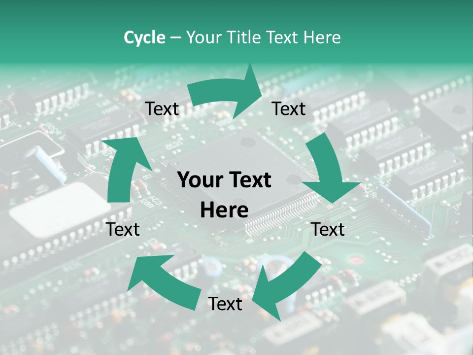 Microprocessor Diode Megabyte PowerPoint Template